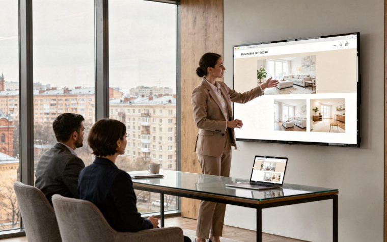Первые демо-лендинги для агентств недвижимости внутри секции Business & Agency